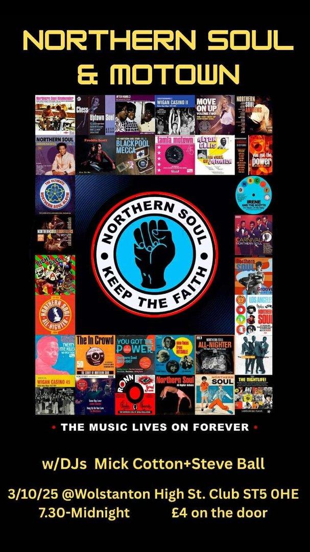 (FRIDAY 3rd OCTOBER) <br>
(SOUL AND MOTOWN)